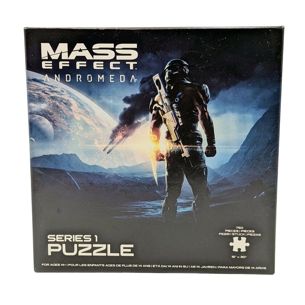 Mass Effect Andromeda Series 1 750 Pc Puzzle 15x30" - Open Box (Think Geek, 2017